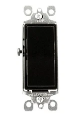 Leviton Brown Decora Rocker Switch Single Pole AC Quiet 15 Amp Home Lighting