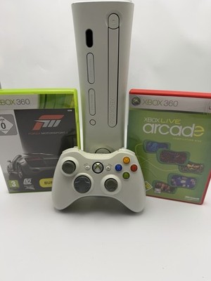 Microsoft Xbox 360 14GB Core Mattweiß Spielekonsole PAL mit Controller Spiele