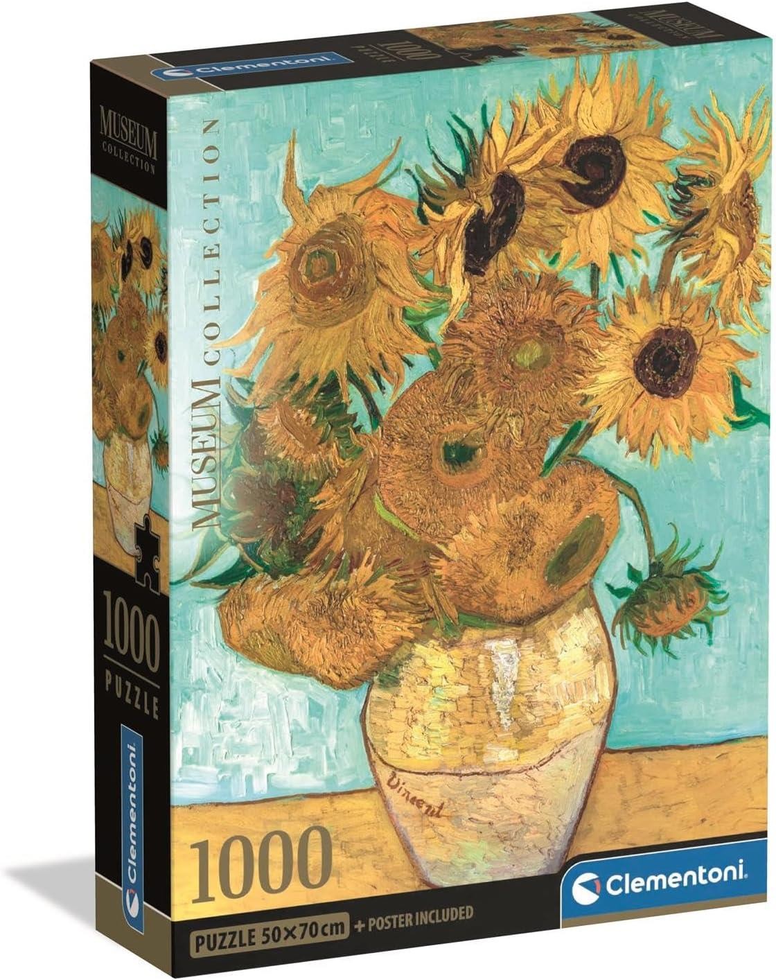 Van Gogh Sunflowers 1000 Piece Art Jigsaw Puzzle Museum Collection