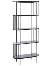 Image of 4 Tier Bookcase OREANA 172 cm Black