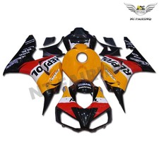 FUI Injection Orange Repsol Fairing Fit for Honda 2006-2007 CBR1000RR e069