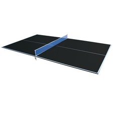 9ft Black Ping Pong Conversion Top, Foldable Portable Indoor Table Tennis