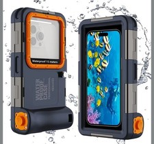 SHELLBOX Professional Waterproof Diving Phone Case iPhone/Samsung 15m NEW M120