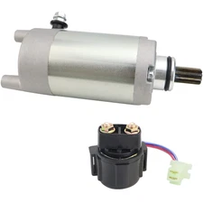 Starter Motor & Solenoid for Yamaha Timberwolf 250 Moto-4 200 Tri-Moto 200 225