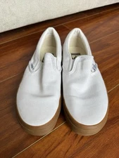Vans White Men's Slip ons Size 5