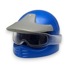 Playmobil Zubehör Blauer Motorradhelm Visierschild Schutzbrille Polizeiheli