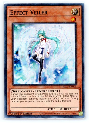 Effect Veiler - RA01-EN003  -  Super Rare   - 1st Edition Yugioh