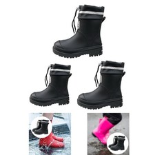 Women Rain Boots Waterproof Boots, Reusable Protective Footwear Rainboots for