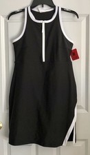 SAGE COLLECTIVE ACTIVE DRESS WOMEN'S BLACK AND WHITE ATHLETIC TENNIS SIZE MEDIUM