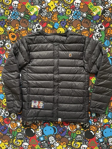 A BATHING APE (BAPE) Giacca imbottita nera A Bathing Ape