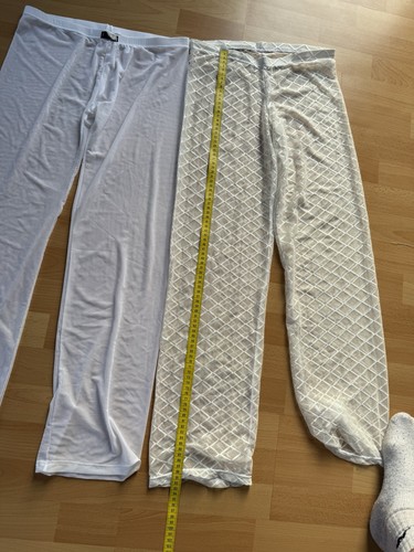 Gay Le Home-Oants Lang Weiß Nylon Durchsichtig Größe S Neu Top Zustand Sexy Hamm - Bild 9 von 9