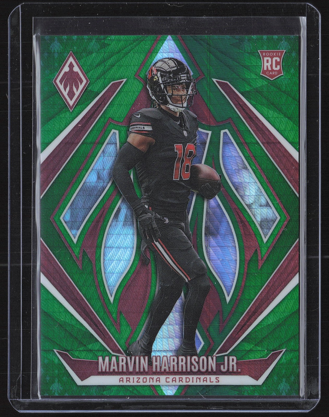 2024 Panini Phoenix #226 Marvin Harrison Jr. Green Hyper /30