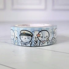 TCMC Nautical Emotis Washi Tape Roll TheCoffeeMonsterzCo Brand New 2024Q2