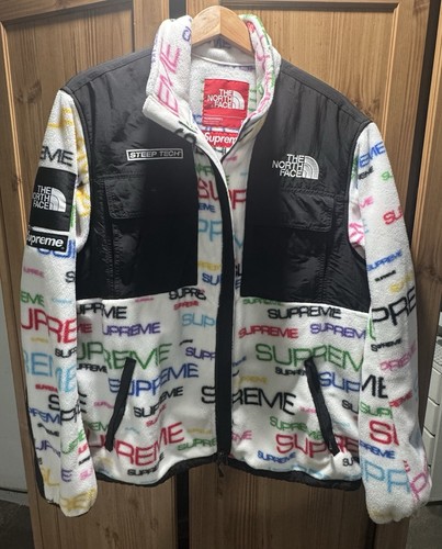 Supreme x The North Face Multi-Color Fleece Jacket Size XL - Great Condition
