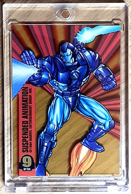 1994 Marvel X-Men Suspended Animation Card 9 WAR MACHINE.