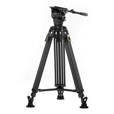 Tilta Cine CT12 Fluid Head with 3-Section Carbon Fiber Tripod, 26.5 lbs Capacity