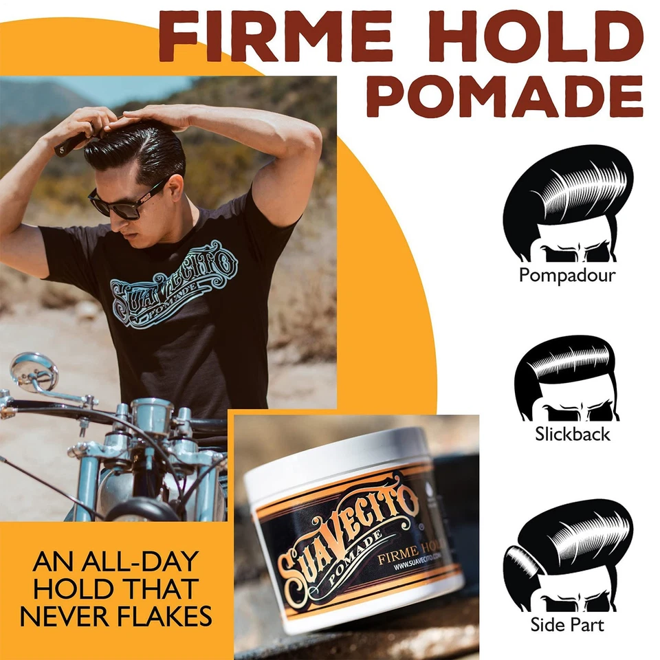 Suavecito Firme Pomada de Sujeción Fuerte, Pomada de Sujeción Fuerte para Hombres, 4oz/113g - Imagen 3 de 4