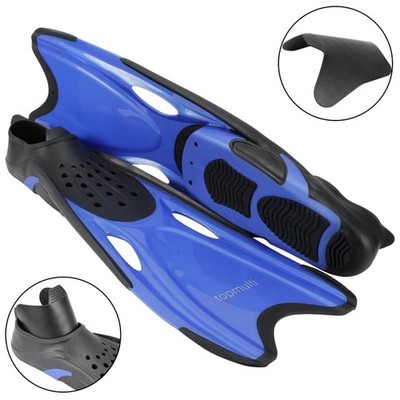 Topmulti Flosse Schwimmflosse Gr. 44-46, Taucherflossen XXL Blau/Schwarz