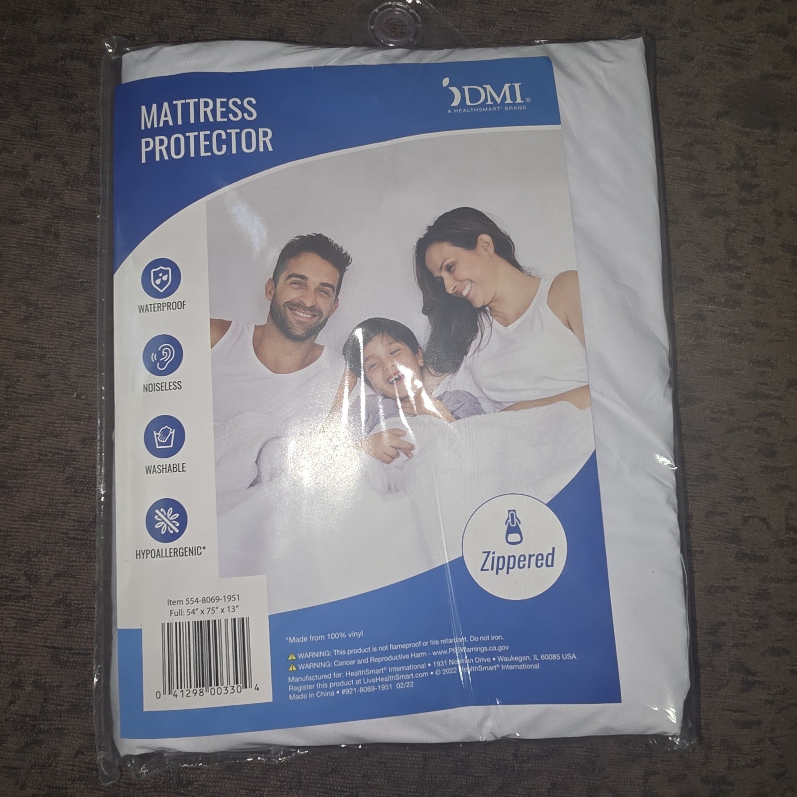 Mattress Protector DMI A HealthSmart Brand Mattress Cover, Full Size, Brand New-image