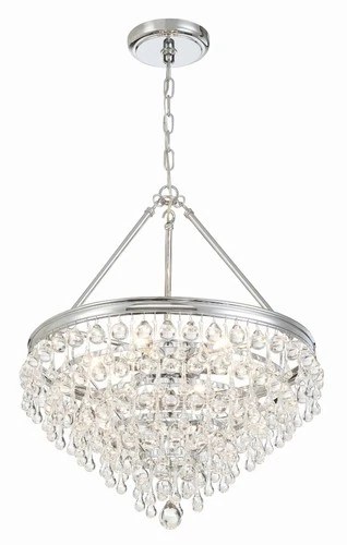 Crystorama Calypso 20" Wide Crystal and Chrome Chandelier - Picture 3 of 7