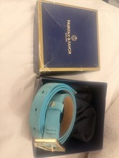 Fairfax and Favor Turquoise Sennowe Belt Size Medium