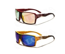 X Loop Sunglasses Square Mirror Lenses Plastic Frames Sport Baseball Golf Men.