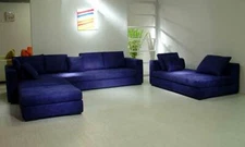 4PC MODERN EURO DESIGN FABRIC SECTIONAL SOFA SET S2153 (Custom Made Options)