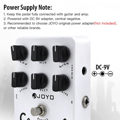 JOYO California Amplificatore Pedale Chitarra Suono Simulatore Restituzione Gratuita per Chitarra Basso - Foto 11 di 13