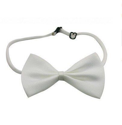 EOM Selected Adjustable Dog Bow Tie Puppy Pet Costume Cute bowtie - white - Picture 1 of 7