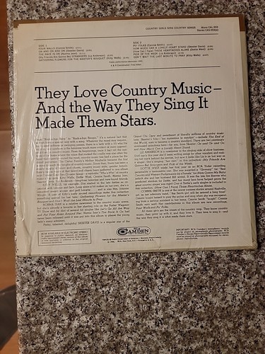 Country Girls Sing Country Songs SEALED! LP CAS-959(e) Connie Smith Dottie West - Picture 2 of 8
