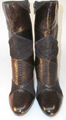Stivaletti Nine West ALLYOURSO donna US 5,5 M pelle marrone scamosciata tacco 2819 - Foto 2 di 8