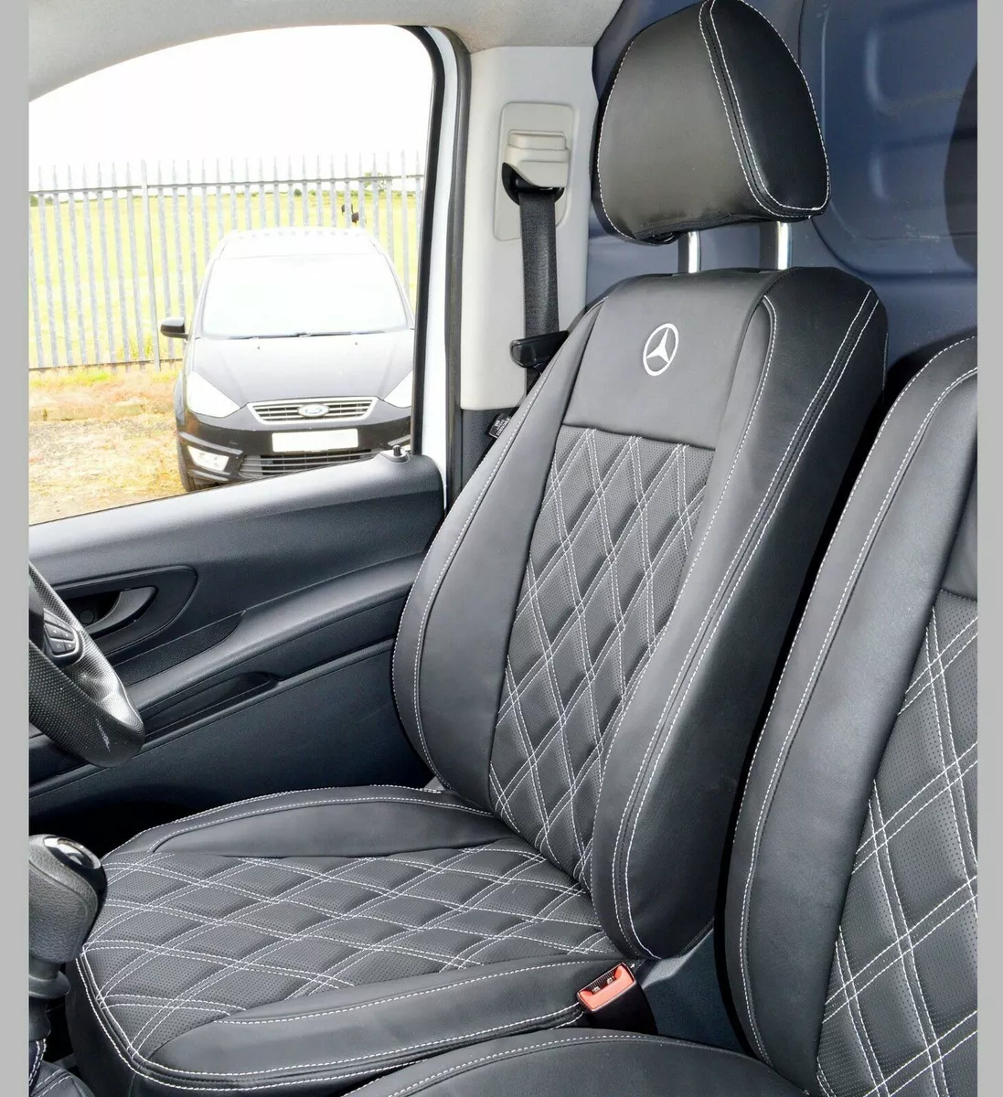 Mercedes Vito W447 Tailored Diamond Quilted Van Seat Covers - Front 2 Seats