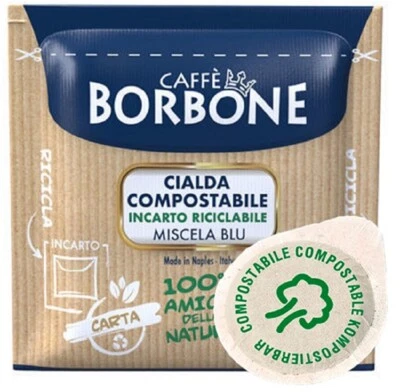 150 Cialde Caffè Borbone Cialda Miscela Blu Filtro carta ESE 44mm Offerta