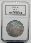1885-O Morgan Silver Dollar NGC MS 64 #0431