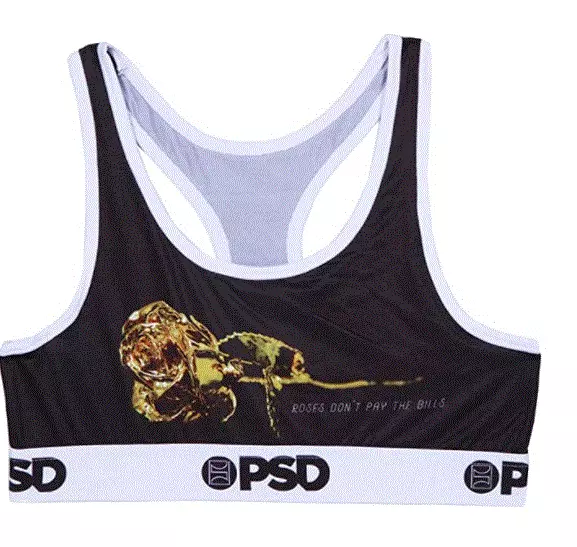PSD Gold Rose Womens Sports Bra size X Small (Bra Size 30AA - 30B) NWT