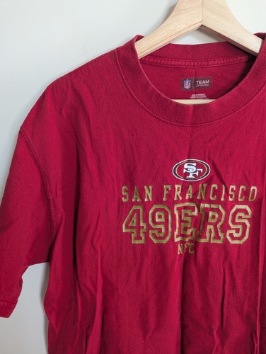 Maglietta NFL Team Apparel San Francisco 49ers Taglia L Rossa Fan Game Day - Foto 2 di 5