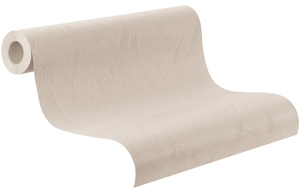 Rasch Tapete Vlies 481211 Taupe Beige Putzoptik Strukturiert Vliestapete-image