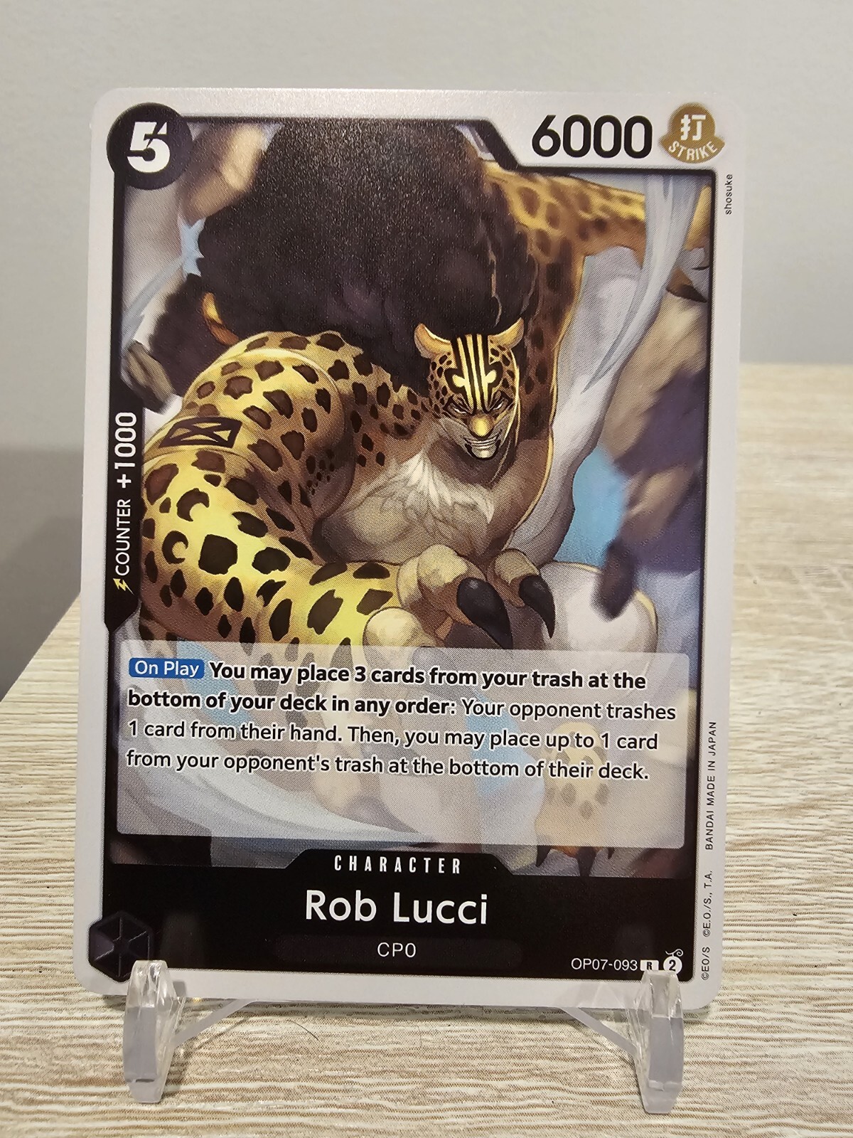 2024 One Piece TCG ROB LUCCI Rare 500 Years in the Future OP-07 093 ENGLISH