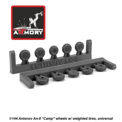 Armory Models AR AW14015 Scale 1/144 Antonov An-8 Camp wheels w/ weighted tires