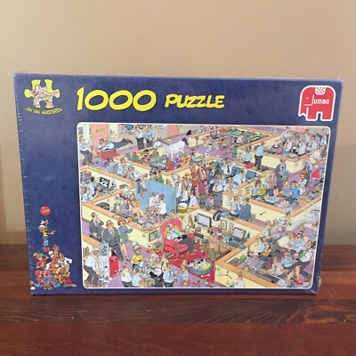 Jan Van Haasteren 1000 Piece Puzzle The Office Jumbo 17014 Hard To