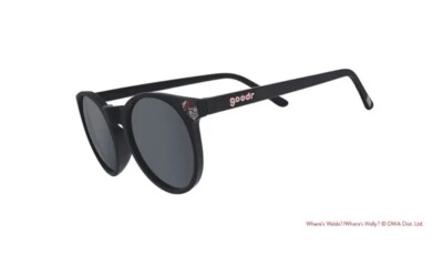 goodr Sunglasses Black CircleG Always Where's Waldo, Never How's Waldo Polarized