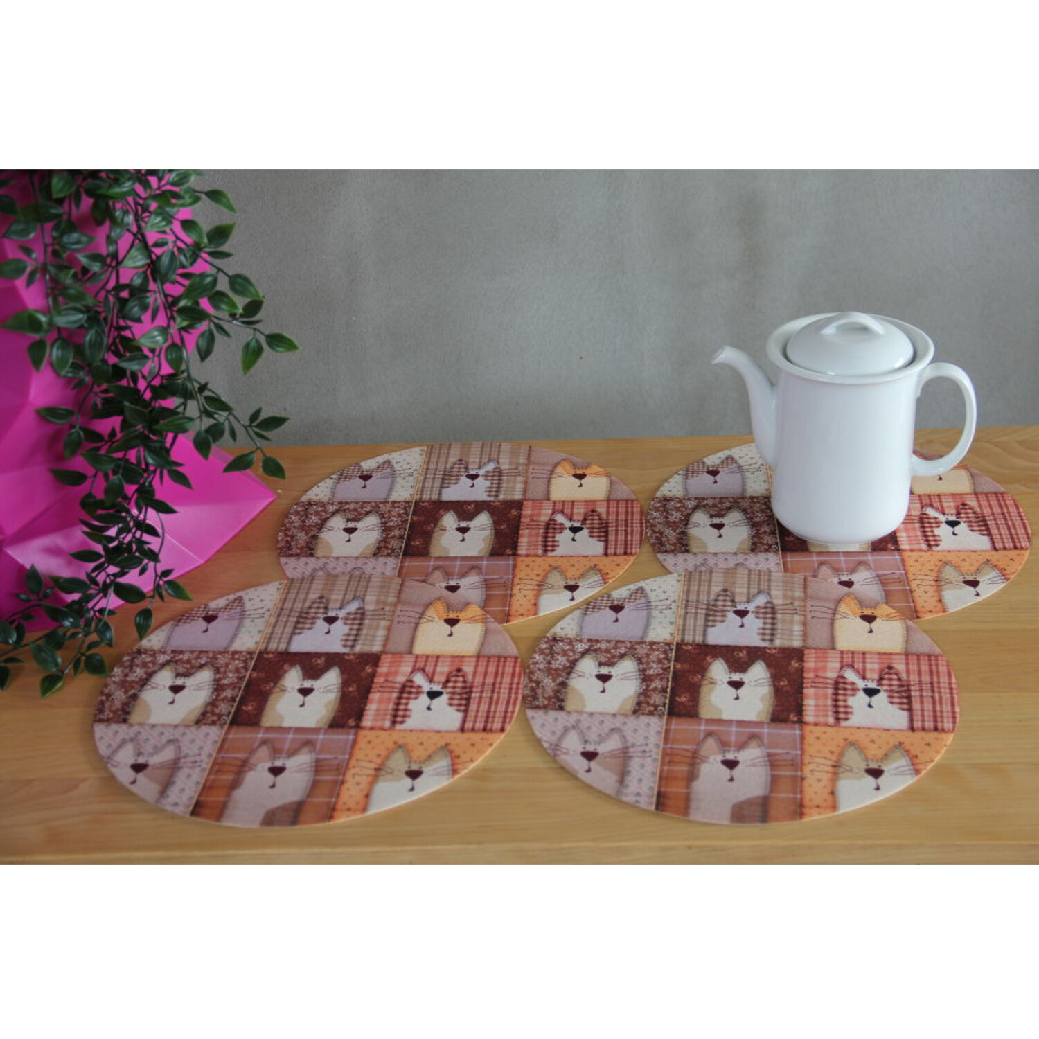 Sets de table Bertoni ronds 33cm Pexeso EE120 pour protéger votre table