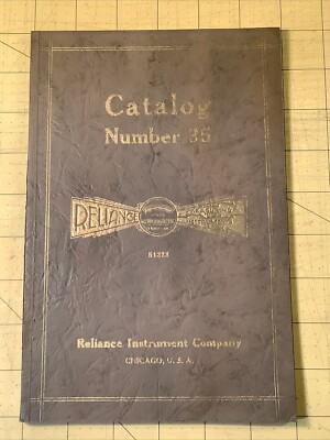 Vintage Reliance Measuring Instruments Company Catalog Chicago INV-P1160