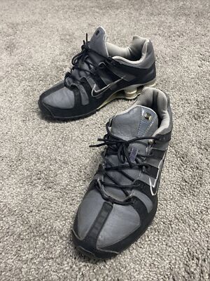 Nike NZ Shox Running Gym Active Sneakers Black Dark Gray Youth GS 6Y Women s 7.5