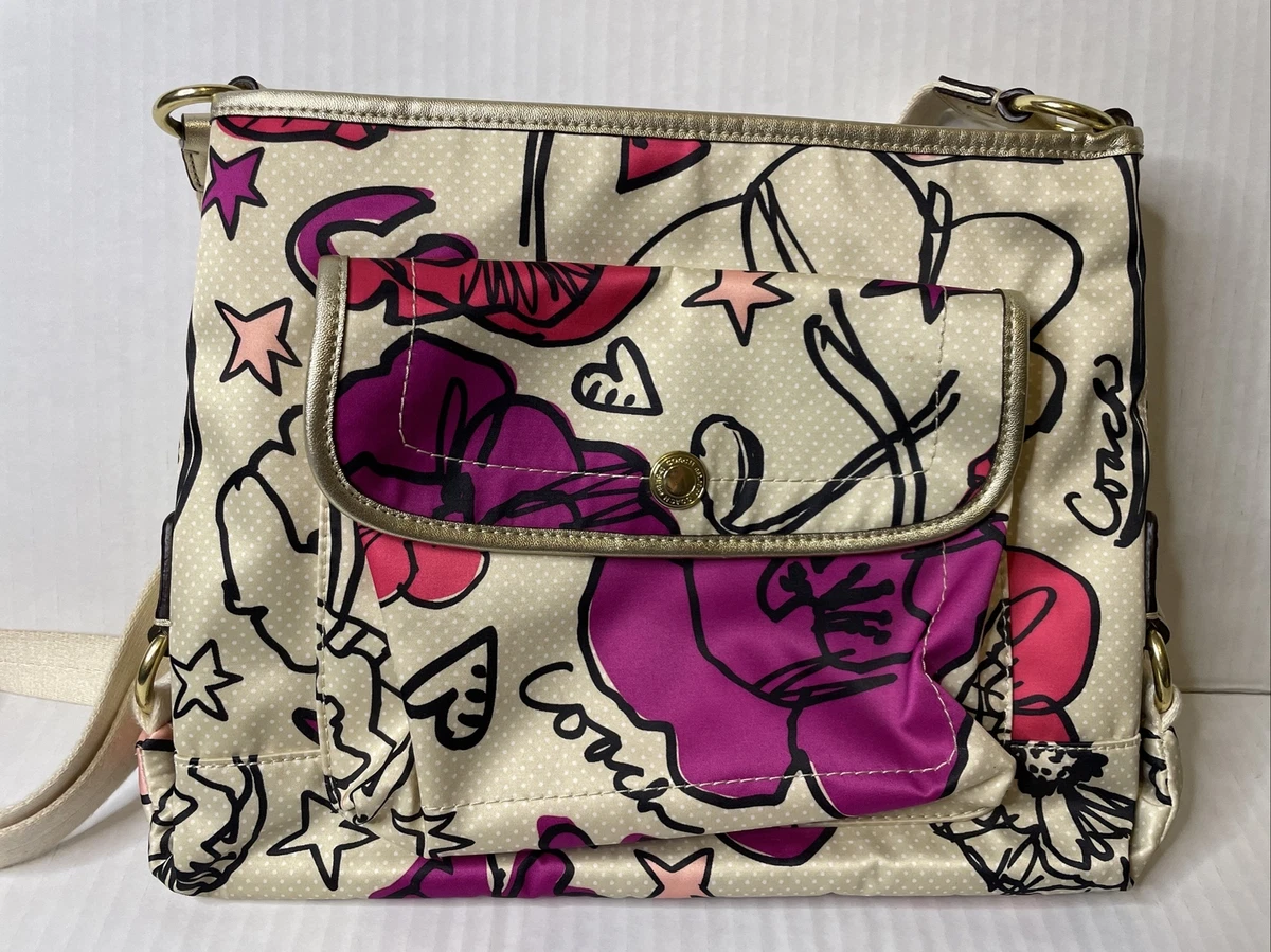 Coach Poppy Graphic Large Purse Shoulder Bag No. L1071-16306 | eBay