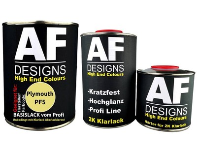 FÜR Plymouth PF5 Citrus 2,5L Autolack Set Klarlack Härter