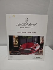 NIB👉🏻HEARTH & HAND With Magnolia Festive Plaid 36" Inflatable Snow Tube 