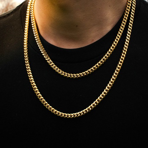 Miami Cuban Link Chain 18k Yellow Gold 