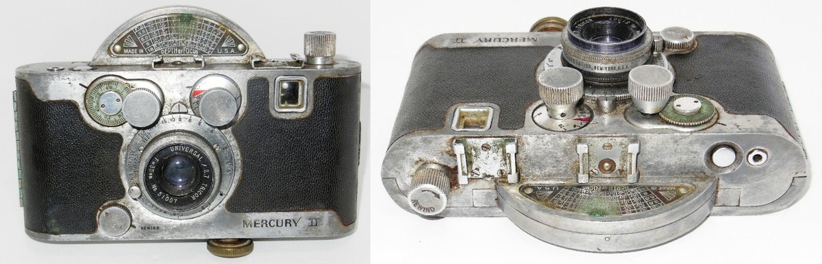 Vtg Collectors 1945 MERCURY II CX 35mm 1/2 Frame CAMERA w