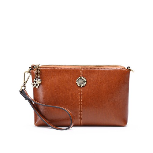Women's Genuine Leather Mini Bags Single Shoulder Shell Bag Crossbody Tote Purse - Picture 5 of 16